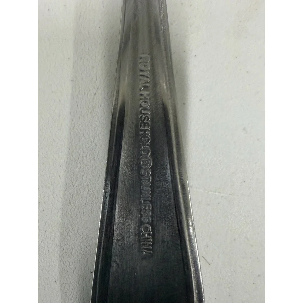 Royal Household Stainless Steel Dinner Forks Set of 4 Teardrop Handle Flatware